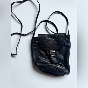 Mini Leather Bucket Bag